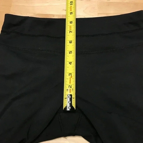 Athleta Asym Mesh Sonar Tight Leggings Pants Women’s Size XS Black Gold Silver - Picture 14 of 14